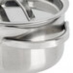 American Metalcraft MPL4 4 oz. Mini Stainless Steel Pot and Lid American Metalcraft MPL4 4 oz. Mini Stainless Steel Pot and Lid