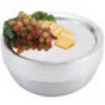 Vollrath 82005 Round Cover for 24 oz. Double Wall Bowl / Metal Display Tray - 5 3/4
