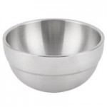 Vollrath 82005 Round Cover for 24 oz. Double Wall Bowl / Metal Display Tray - 5 3/4