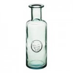 TableCraft Authentic 34 oz. Recycled Green Glass Bottle / Carafe with Cork 6631 - 6/Case