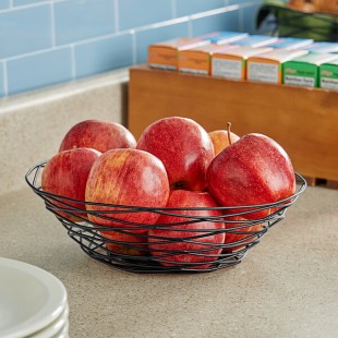 TableCraft BK17510 Artisan Round Black Wire Basket - 10 TableCraft BK17510 Artisan Round Black Wire Basket - 10