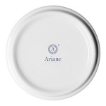 Ariane Eclipse 5 oz. White Embossed Porcelain Butter Ramekin - 12/Case
