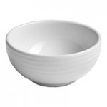 Ariane Eclipse 5 oz. White Embossed Porcelain Butter Ramekin - 12/Case