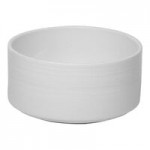 Ariane Eclipse 5 oz. White Embossed Porcelain Butter Ramekin - 12/Case