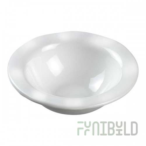 Solia Pasta Ravioli 1 oz. Round White Porcelain Mini Dish - 192/Case