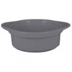 RAK Porcelain Chef's Fusion 10.2 oz. Sand White Porcelain Ramekin with Grooves - 12/Case