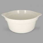 RAK Porcelain Chef's Fusion 10.2 oz. Sand White Porcelain Ramekin with Grooves - 12/Case