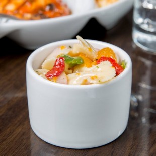 Libbey BW-019 Chef's Selection II 5.5 oz. Ultra Bright White Porcelain Canne Bowl - 36/Case