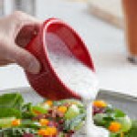 Acopa 6 oz. Red Fluted Melamine Ramekin - 12/Case