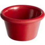 Acopa 1.5 oz. Red Smooth Melamine Ramekin - 12/Case Acopa 1.5 oz. Red Smooth Melamine Ramekin - 12/Case