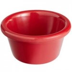 Acopa 1.5 oz. Red Smooth Melamine Ramekin - 12/Case Acopa 1.5 oz. Red Smooth Melamine Ramekin - 12/Case