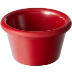 Acopa 1.5 oz. Red Smooth Melamine Ramekin - 12/Case Acopa 1.5 oz. Red Smooth Melamine Ramekin - 12/Case