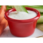 Acopa 1.5 oz. Red Smooth Melamine Ramekin - 12/Case Acopa 1.5 oz. Red Smooth Melamine Ramekin - 12/Case