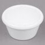 Acopa 2 oz. White Smooth Melamine Ramekin - 12/Case