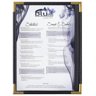 Menu Solutions RS33A BK GLD Royal 5 1/2 Menu Solutions RS33A BK GLD Royal 5 1/2