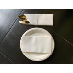 Choice Black Tweed Customizable Linen-Feel 1/8 Fold Dinner Napkin 15 Choice Black Tweed Customizable Linen-Feel 1/8 Fold Dinner Napkin 15