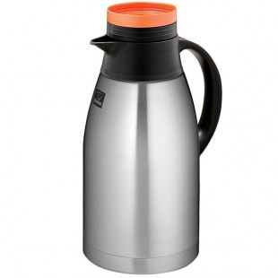 Zojirushi SH-FB19DA 64 oz. Stainless Steel Vacuum Insulated Decaf Carafe with Orange Brew-Thru Lid