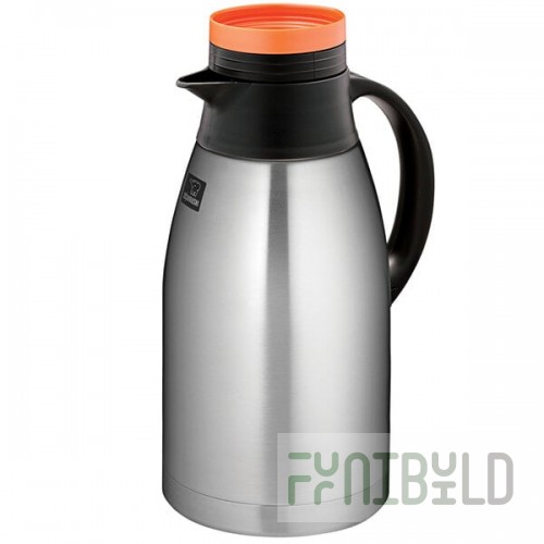 Zojirushi SH-FB19DA 64 oz. Stainless Steel Vacuum Insulated Decaf Carafe with Orange Brew-Thru Lid