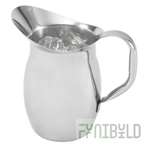 Vollrath 92020 68 oz. Mirror Finish Stainless Steel Bell Pitcher