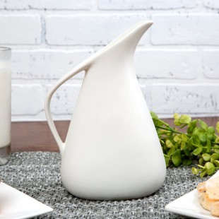 10 Strawberry Street WTR-8MILKJUG Whittier 21 oz. White Porcelain Milk Jug - 12/Case 10 Strawberry Street WTR-8MILKJUG Whittier 21 oz. White Porcelain Milk Jug - 12/Case
