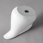 10 Strawberry Street WTR-8MILKJUG Whittier 21 oz. White Porcelain Milk Jug - 12/Case