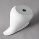 10 Strawberry Street WTR-8MILKJUG Whittier 21 oz. White Porcelain Milk Jug - 12/Case