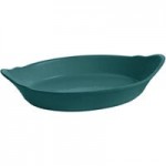 TableCraft CW1720HGN 1.3 Qt. Hunter Green Oval Au Gratin Dish TableCraft CW1720HGN 1.3 Qt. Hunter Green Oval Au Gratin Dish