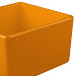 TableCraft CW4024X Contemporary Collection Orange 1 Qt. Straight Sided Bowl