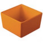 TableCraft CW4024X Contemporary Collection Orange 1 Qt. Straight Sided Bowl