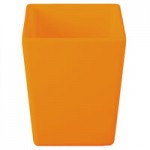 TableCraft CW4024X Contemporary Collection Orange 1 Qt. Straight Sided Bowl