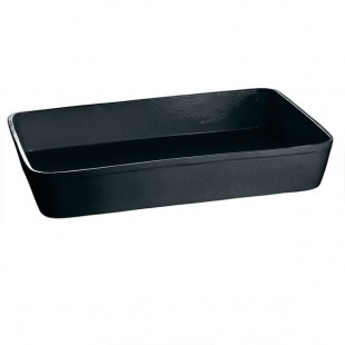 TableCraft CW20200BK 15 Qt. Black Cast Aluminum Extra Large Rectangular Casserole Dish