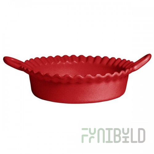 G.E.T. Enterprises CZ002CB Bugambilia 1.6 Qt. Classic Textured Finish Cranberry Resin-Coated Aluminum Deep Mexican Cazuela