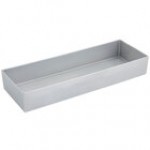 Bon Chef 9512S 160 oz. Black Sandstone Finish Cast Aluminum Straight Sided Rectangular Bowl