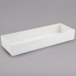 Bon Chef 9512S 160 oz. Black Sandstone Finish Cast Aluminum Straight Sided Rectangular Bowl