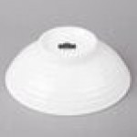 10 Strawberry Street WTR-RIDGPHOBWL Whittier 1.125 Qt. White Porcelain Ribbed Footed Pho Bowl - 8/Case