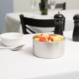American Metalcraft DWB6 34 oz. Insulated Stainless Steel Double Wall Bowl American Metalcraft DWB6 34 oz. Insulated Stainless Steel Double Wall Bowl