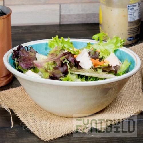 Carlisle 6401315 Grove 27 oz. Aqua Melamine Bowl - 12/Case