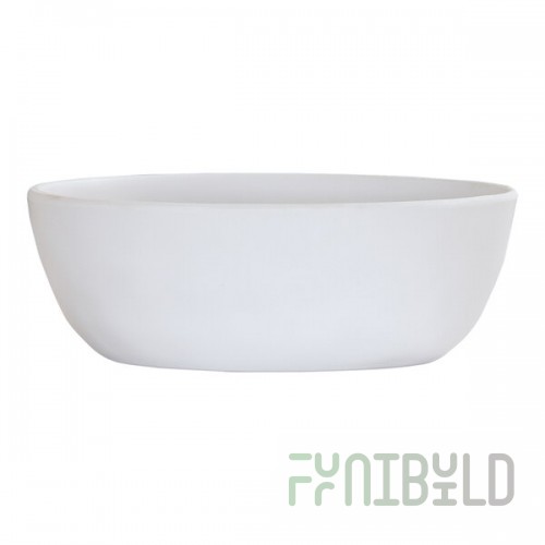 Cal-Mil Carmel 30 oz. Matte White Melamine Soup Bowl - 6/Case