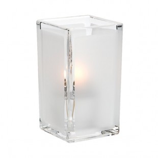 Hollowick 6109F Quad Clear Satin Panel Glass Votive Hollowick 6109F Quad Clear Satin Panel Glass Votive