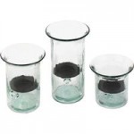 Kalalou Medium Glass Cylindrical Hurricane Candle Holder with Rustic Metal Insert Kalalou Medium Glass Cylindrical Hurricane Candle Holder with Rustic Metal Insert