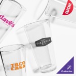 Acopa Select 22 oz. Customizable Rim Tempered Mixing Glass - 24/Case