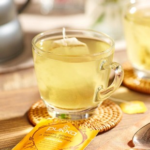Pukka Organic Lemon, Ginger, and Manuka Honey Herbal Tea Bags - 80/Case