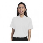 Uncommon Chef 51TJ01-R Women's Customizable Black Short Sleeve Moisture Wicking Polo Shirt - Polyester - S Uncommon Chef 51TJ01-R Women's Customizable Black Short Sleeve Moisture Wicking Polo Shirt - Polyester - S