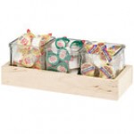Cal-Mil Blonde Condiment Organizer with 3 Melamine Jars Cal-Mil Blonde Condiment Organizer with 3 Melamine Jars