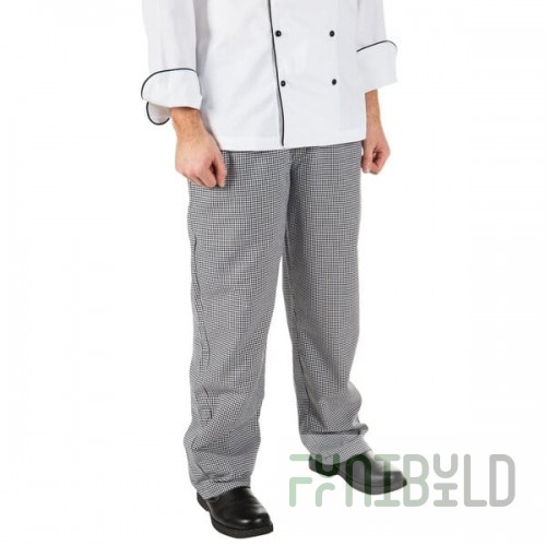 Mercer Culinary Millennia® Unisex Houndstooth Cook Pants M60030HT - M