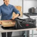 Cambro GBP318110 Customizable Insulated Black Pizza Delivery GoBag® - Holds up to (3) 18