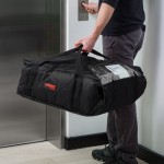 Cambro GBP318110 Customizable Insulated Black Pizza Delivery GoBag® - Holds up to (3) 18