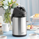 Acopa 3 Liter Stainless Steel Lined Airpot with Metal Lever