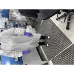 Lavex White 26 GSM Standard Weight Polypropylene Snap Front Long Sleeve Lab Coat with Elastic Wrists - L - 30/Case Lavex White 26 GSM Standard Weight Polypropylene Snap Front Long Sleeve Lab Coat with Elastic Wrists - L - 30/Case
