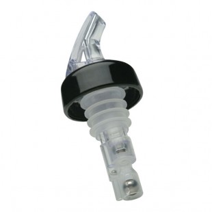 Precision Pours 114 CL C 1.25 oz. Crystal Clear Measured Liquor Pourer with Collar - 12/Pack Precision Pours 114 CL C 1.25 oz. Crystal Clear Measured Liquor Pourer with Collar - 12/Pack